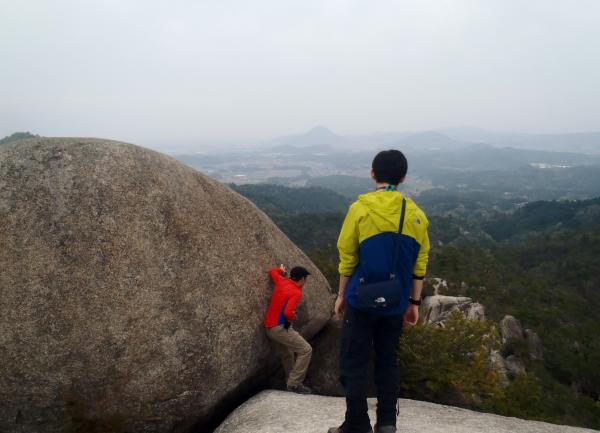 落ちないように、気を付けて・・・。