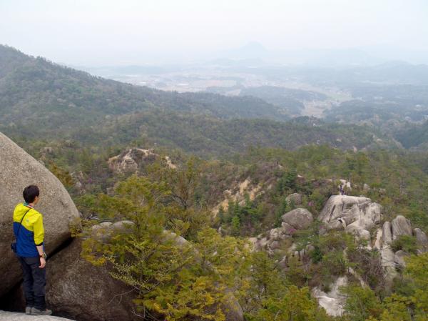 眺望よし！　晴れていたら良かったのに。