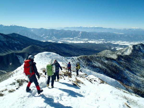 景色を眺めながら下ります。