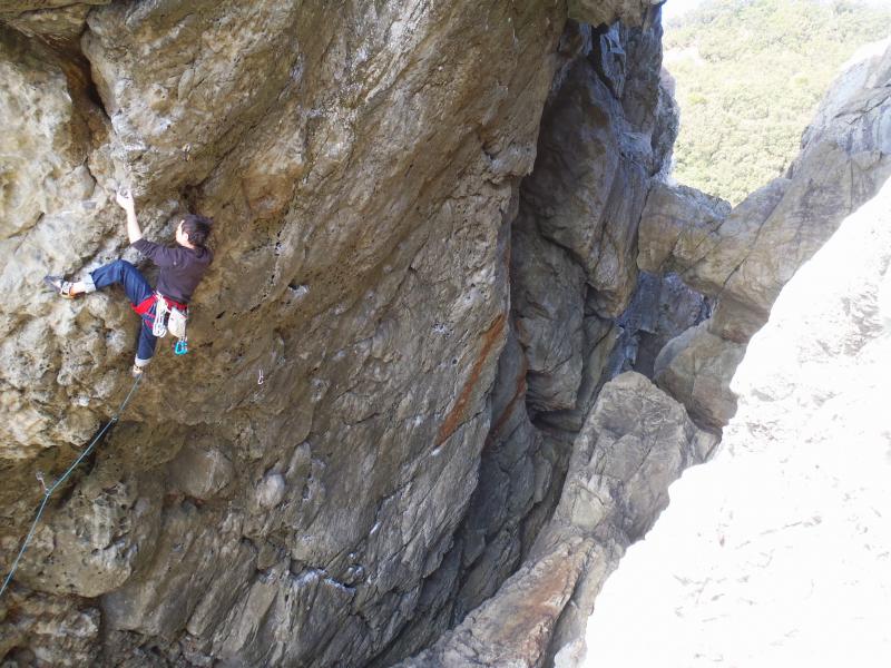 チャレンジ中の浅川氏。