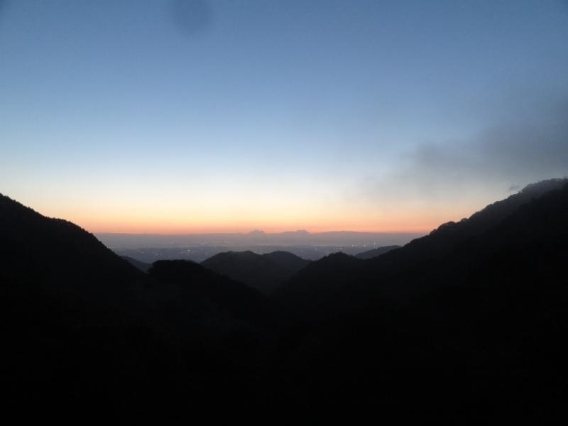 石榑峠からの朝日