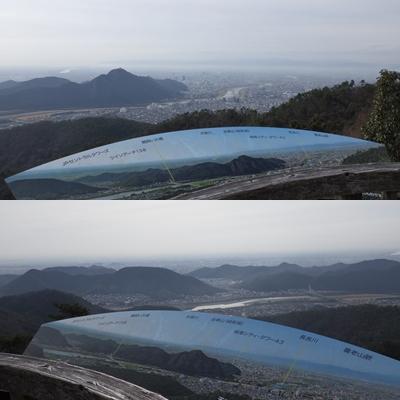 すばらしい展望が広がる百々ヶ峰