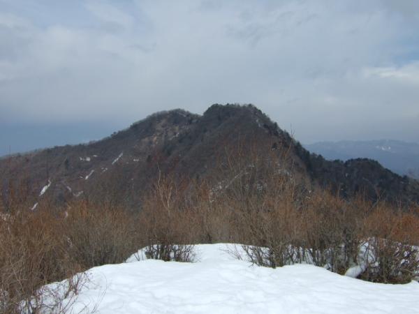 山頂より金ヶ岳ｦ望む