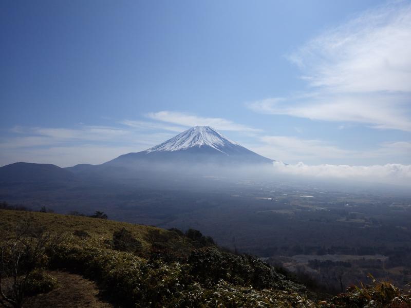 と、振り返れば富士山