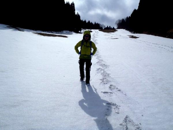 残雪を満喫しました