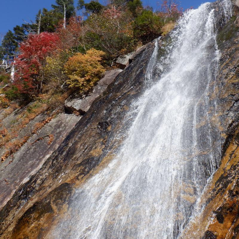 常念ノ滝は一見の価値あり