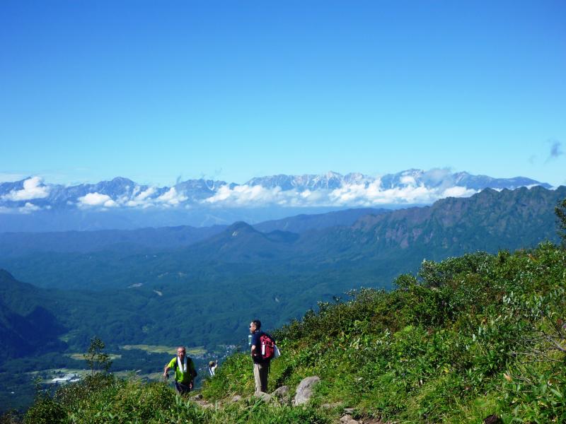 北アルプスが望めます