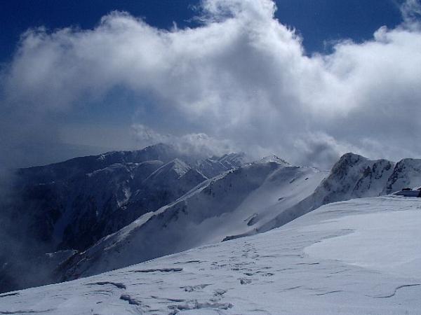 稜線からの風景