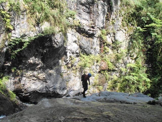 沢の練習場所、小谷川？