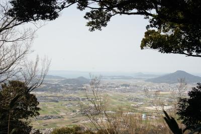 高祖山山頂から海がきれいに見えます。