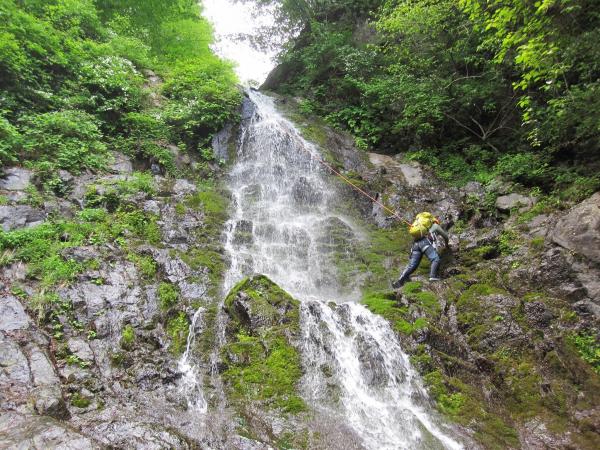 ここはロープ出しました。