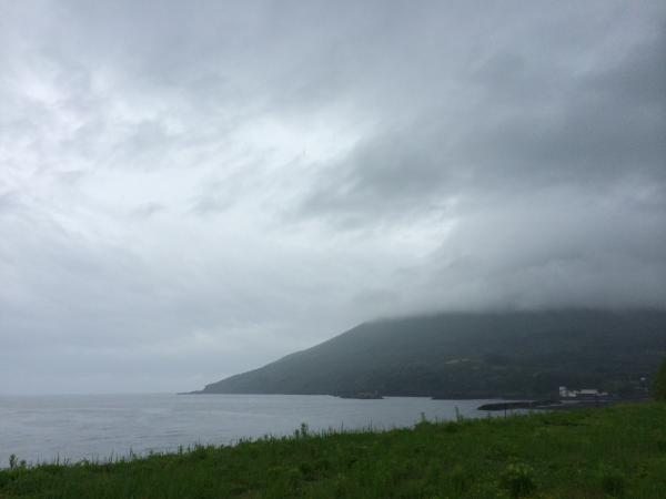 レジャーセンターから開聞岳全貌