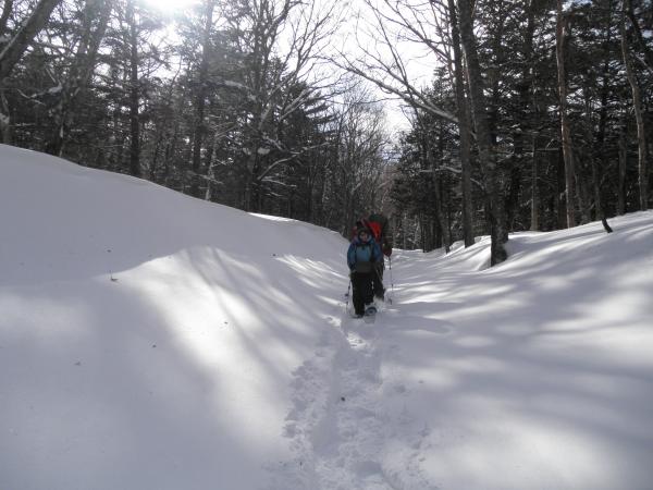 スノーシューで上高地に向かいます