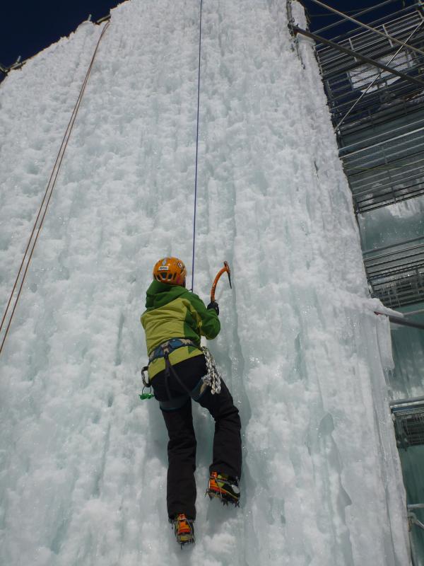 偶然会った、別グループで登っていた池袋西口店の飯塚さん。