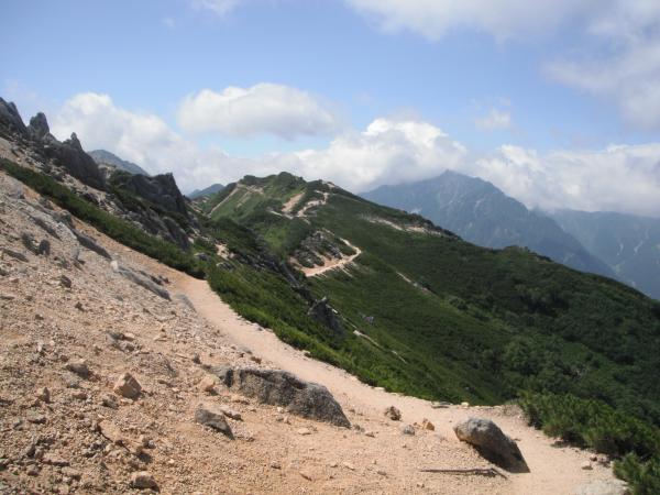 表銀座の稜線を歩いてきました。