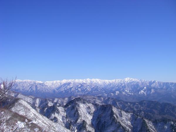 飯豊がばっちり見える快晴