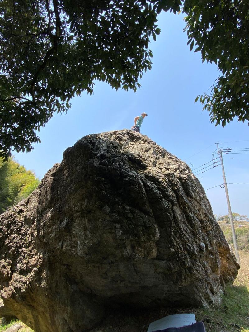 アプローチなしでこの岩。