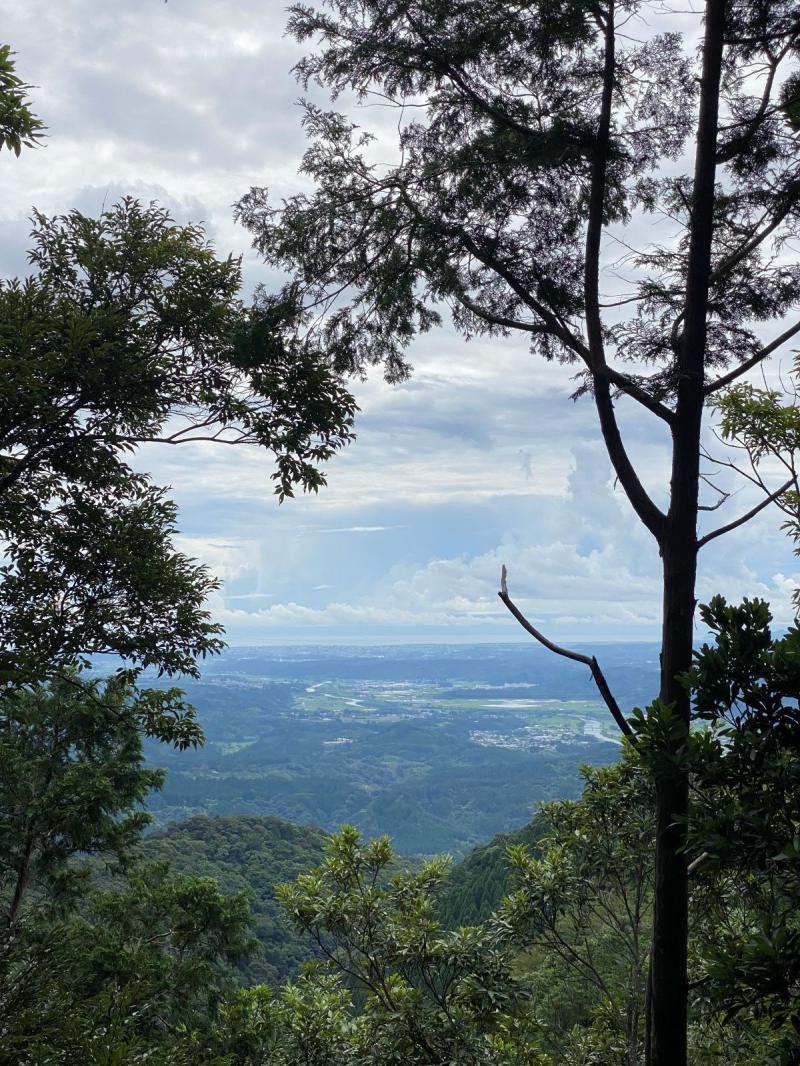 日向灘が見える。