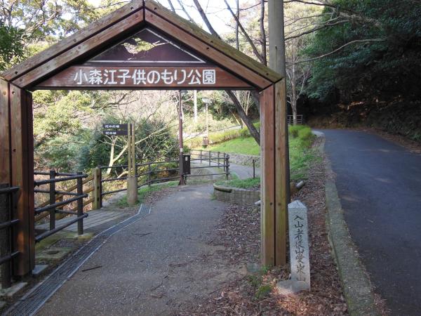 小森江子供の森公園のゲートをくぐります