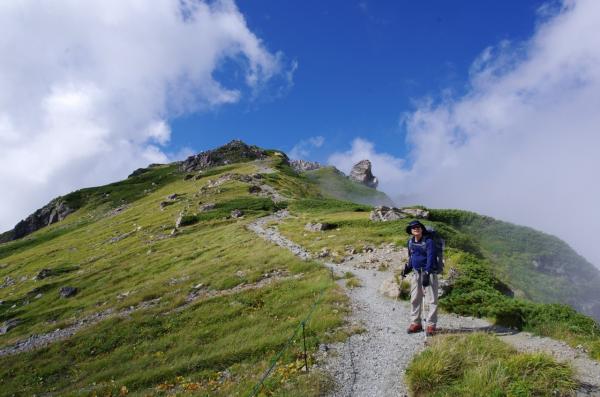 白馬岳～杓子岳の稜線