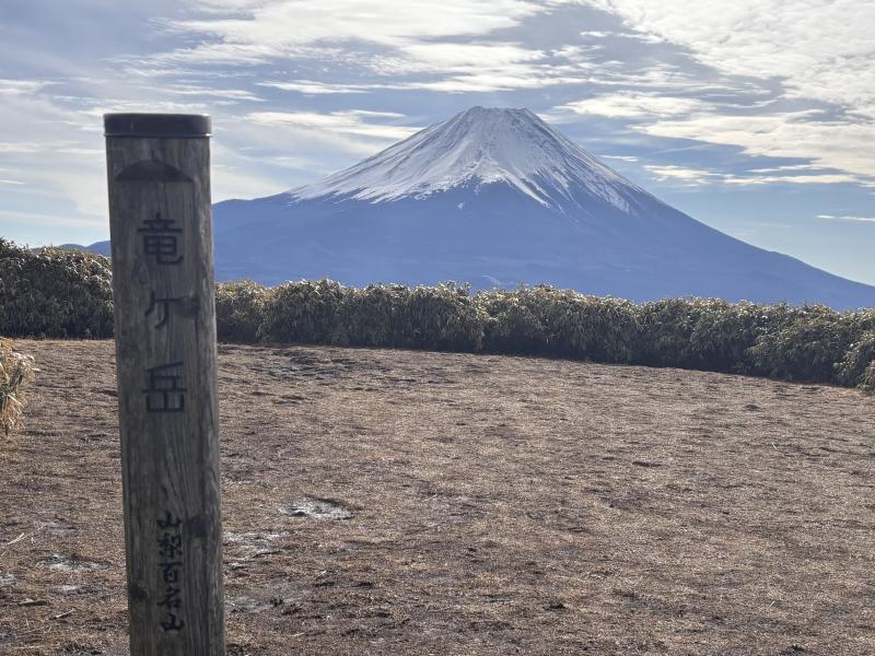 竜ヶ岳山頂からの富士山！