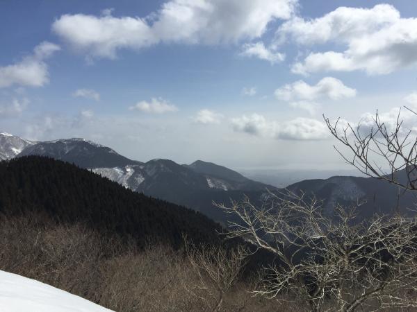 霊仙山＆琵琶湖を望む