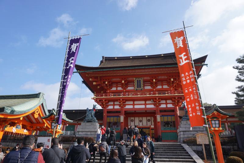 お正月の伏見稲荷神社