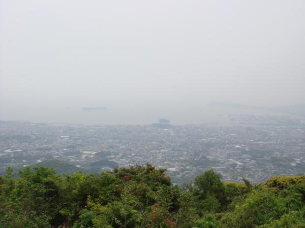 五井山から蒲郡方面の眺望