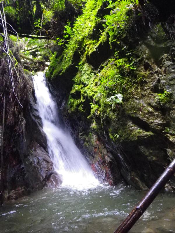 最初の滝です！