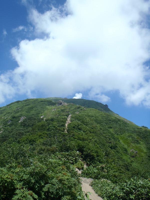 炎天下の登山になりました。