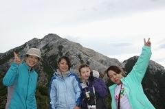 甲斐駒さんをバックに