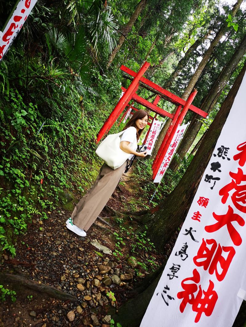 雨あがったみたい！第十一番・常楽寺の上のお稲荷さんにて。