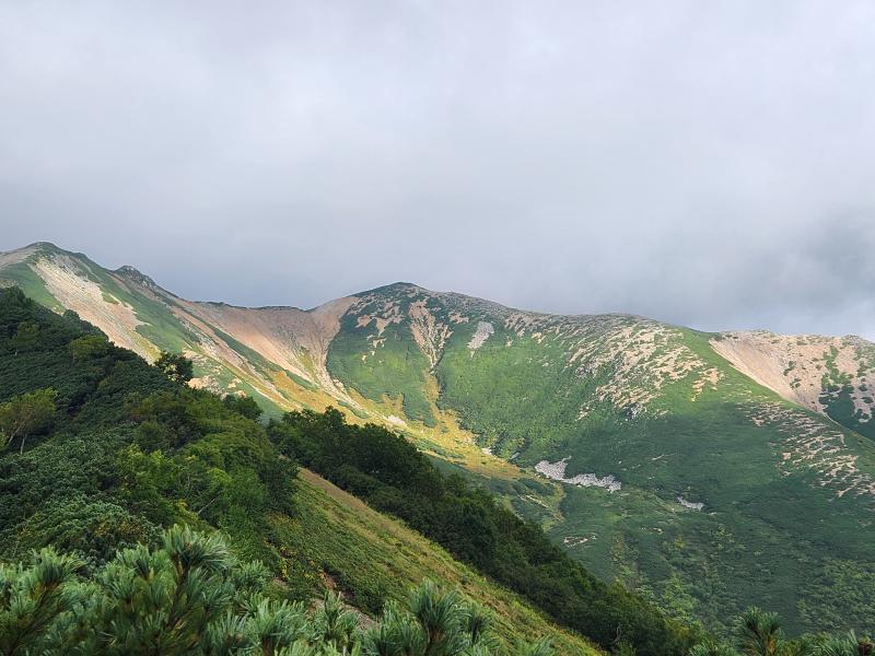 途中見上げると野口五郎が見守ってくれていました。