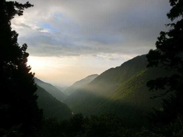 幻想的だった早朝5時30分頃。