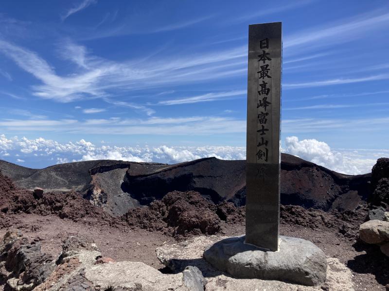 富士山最高峰の剣ヶ峰