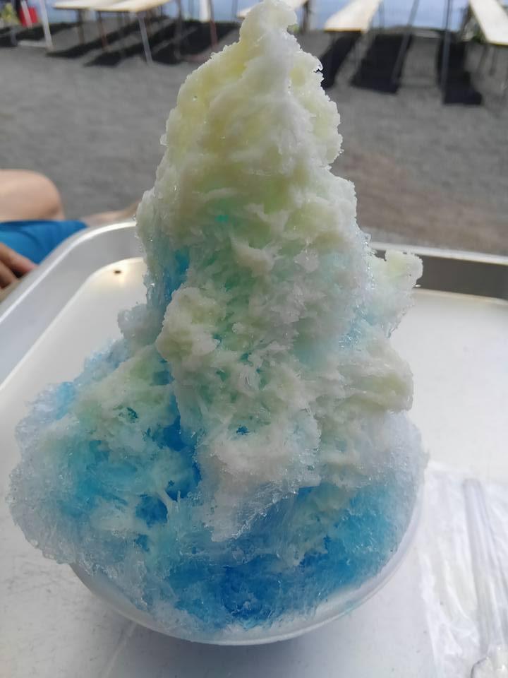ご褒美の富士山っぽいかき氷