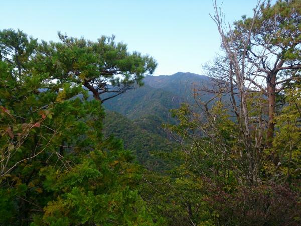 宇連山の山容。