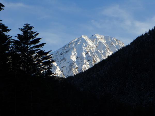 赤岳がきれい