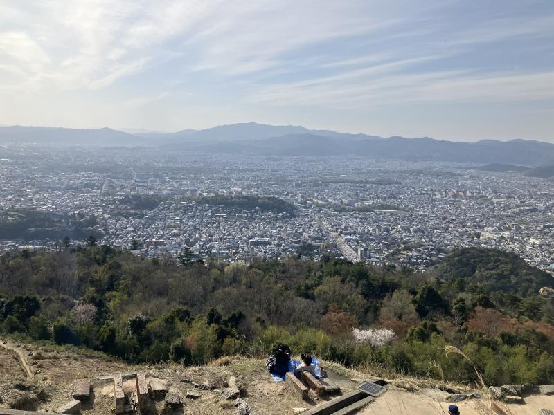 大文字山。京都市内を見渡せます